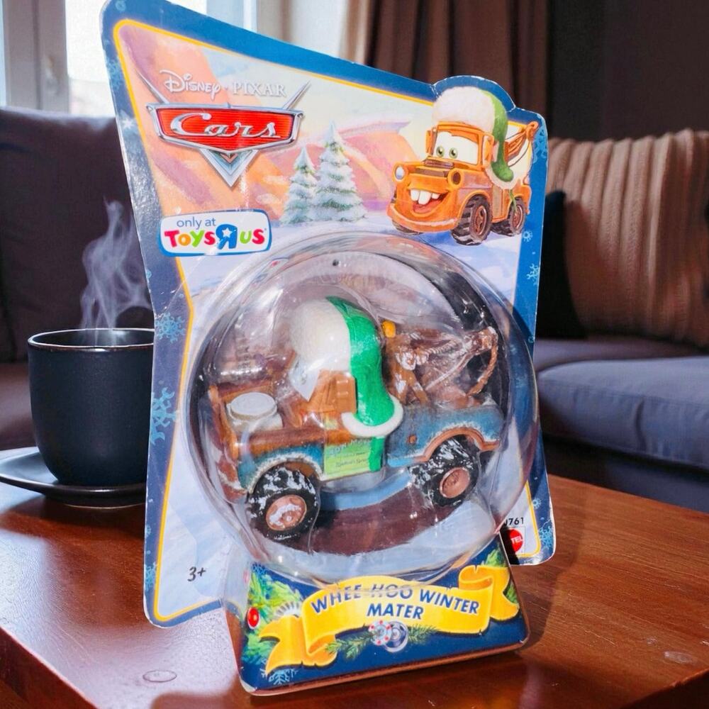 Disney Pixar Cars Christmas Ornament Whee-Hoo Winter Mater diecast vehicle